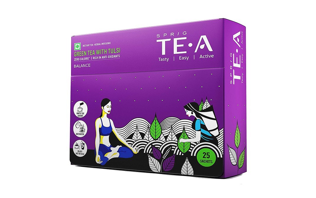 Sprig Green Tea With Tulsi    Box  25 pcs